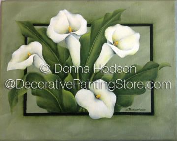 White Calla Lilies ePacket by Donna Hodson - PDF DOWNLOAD